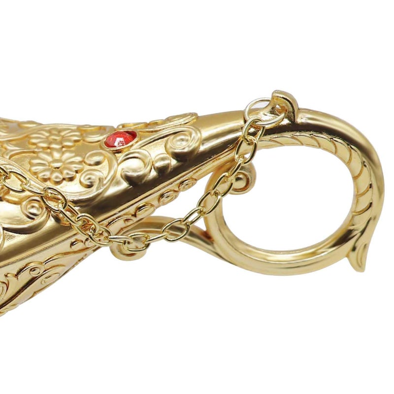 AVESON Classic Vintage Collectable Rare Legend Aladdin Magic Genie Costume Lamp Home Table Decoration & Gift, Gold - Image 5